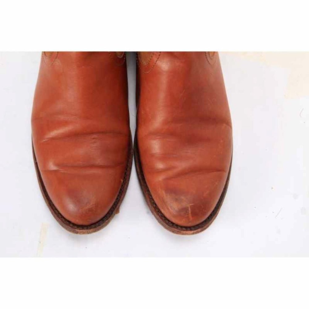 FRYE JAMIE BACK zip booties ankle boots leather womens shoes sz 6 B - Picture 2 of 12